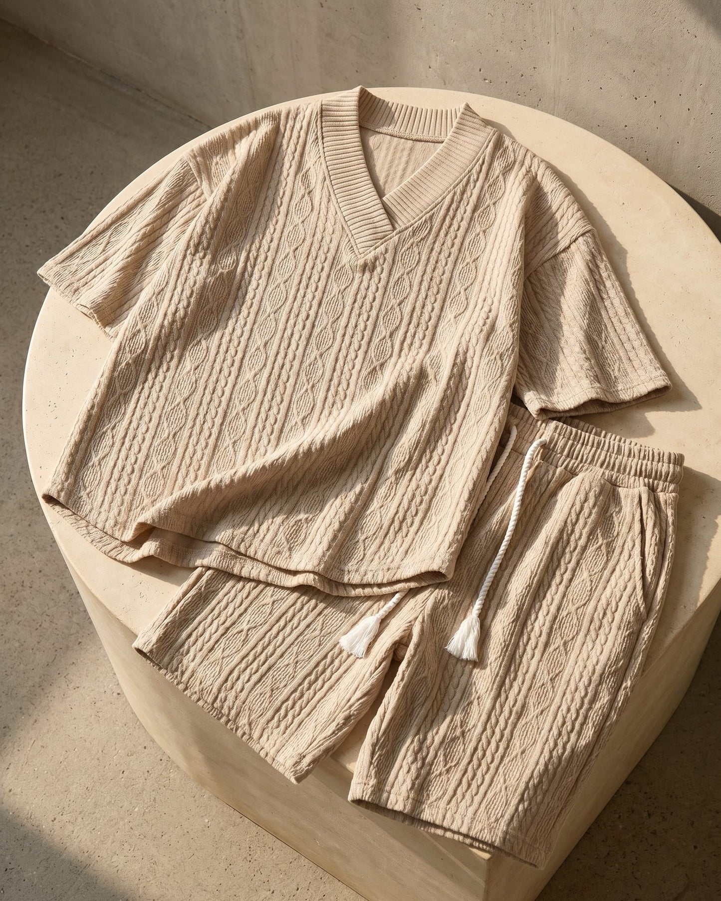 Virgilio Cable-Knit Matching Set
